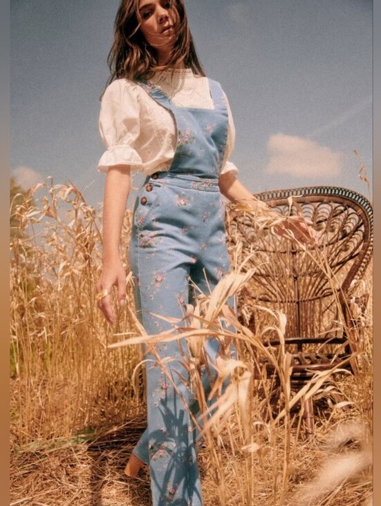 Sezane Denim - Sézane Lenna Floral Jumpsuit - US4
